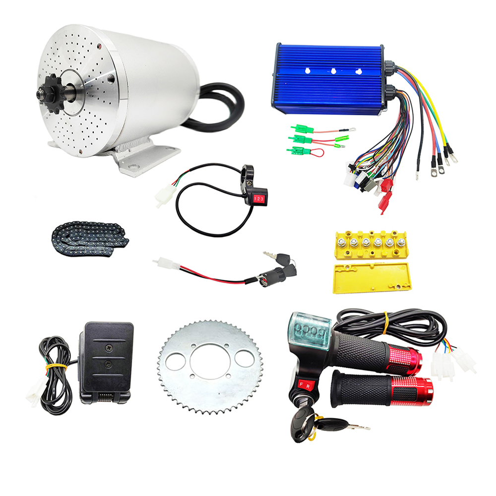 Mid Drive Motor Kit 72V 3000W - Elektrische Borstelloze DC Motor Kit Mid-Drive