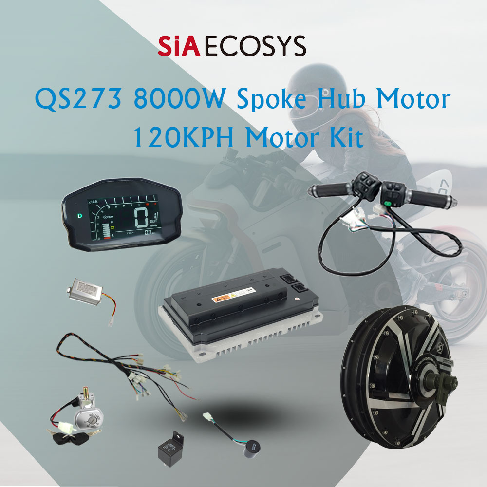Qs273 Hub Motor 8000W 72V - Spaaknaafmotor QS273 8000W V3 72V 120kph
