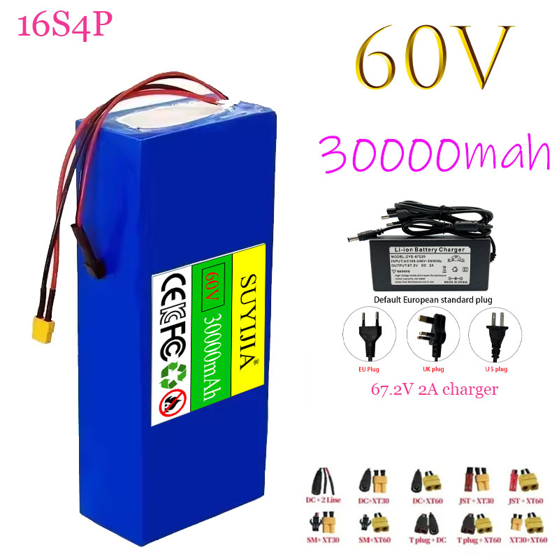 60V 30Ah Electric Scooter Battery - Lithium-ion batterij 60V 100Ah 16s4p, elektrische