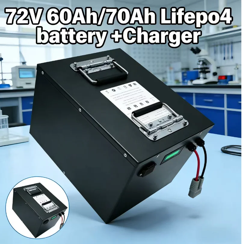 72V 60Ah Lifepo4 Battery Pack - Zware 72V LiFePO4-batterij – 60Ah/70Ah, 5000W-14000W