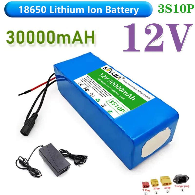 60V 30Ah Electric Scooter Battery - 12V 30Ah 3S10P voor 12V elektrische