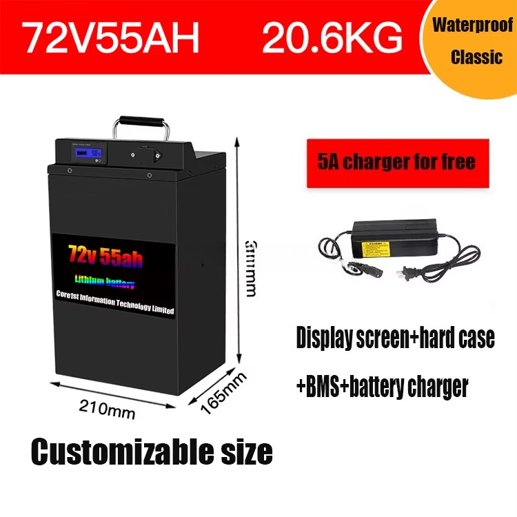 72 Volt Lifepo4 Batterijpakket - 72V 60Ah Lifepo4 Battery Pack recensie en prijs