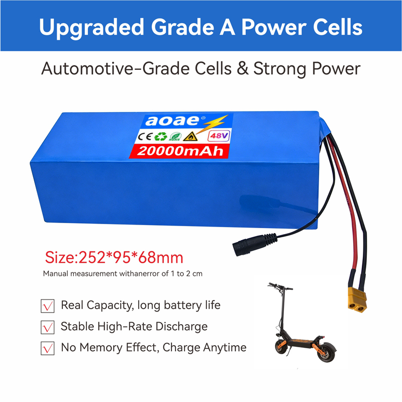 48V elektrische scooterbatteri - 60V 30Ah Electric Scooter Battery recensie en prijs
